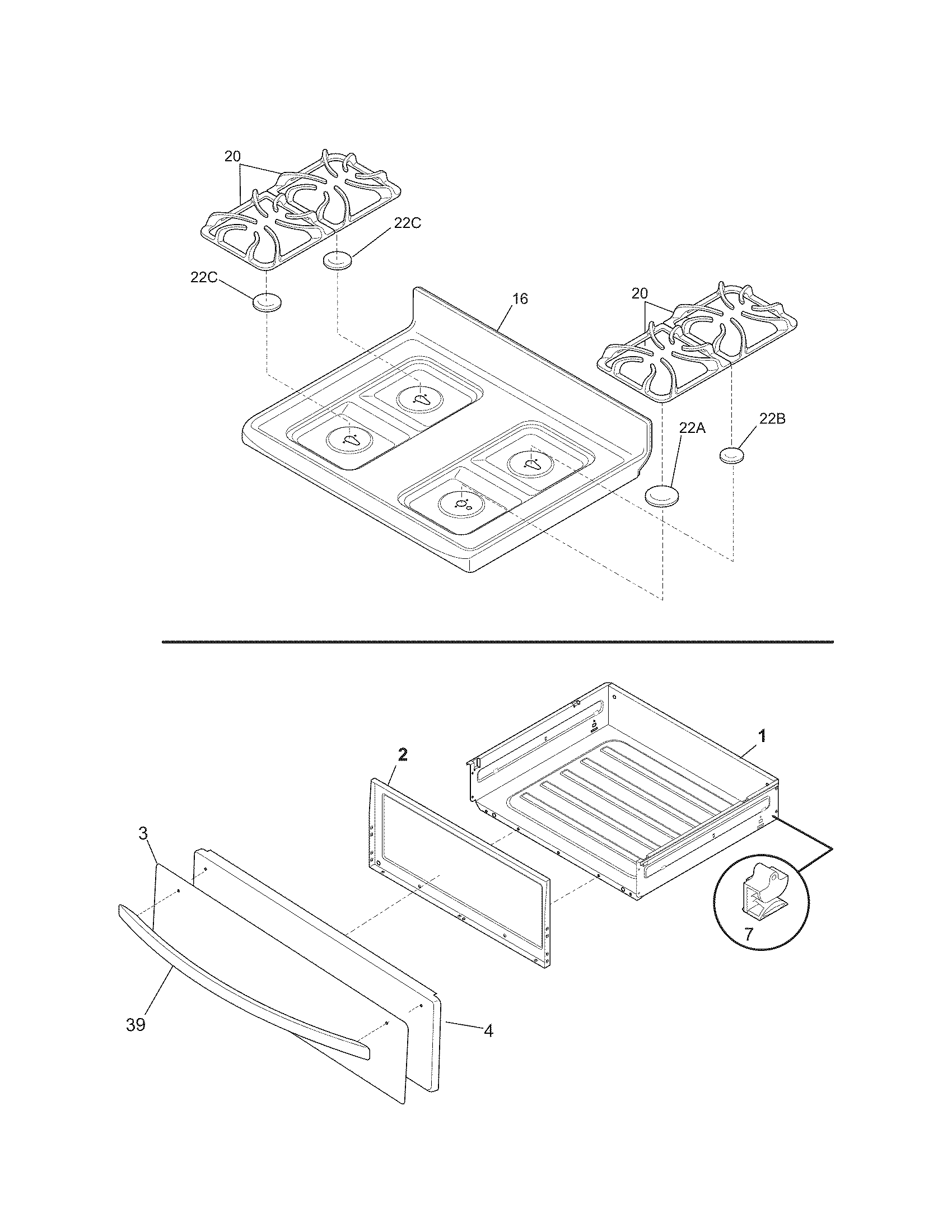 Top/drawer