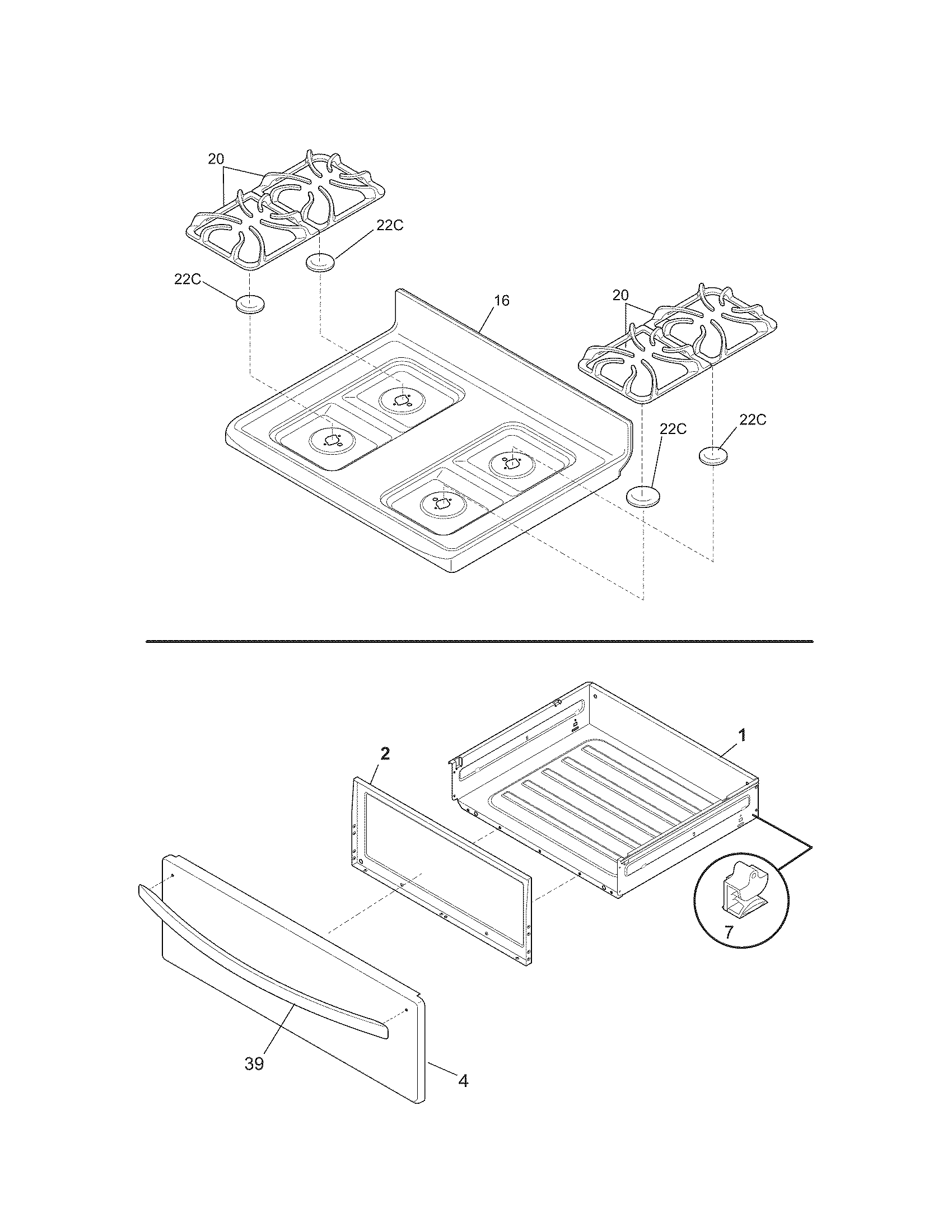Top/drawer