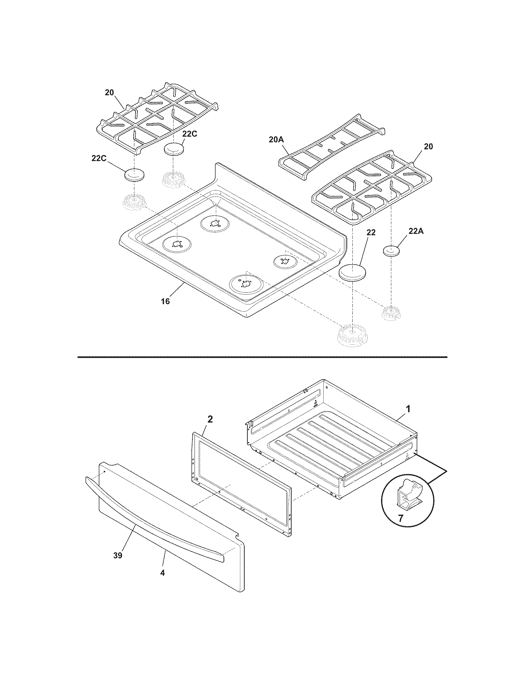 Top/drawer