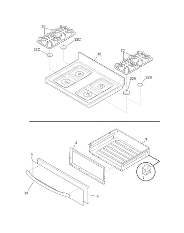 Top/drawer