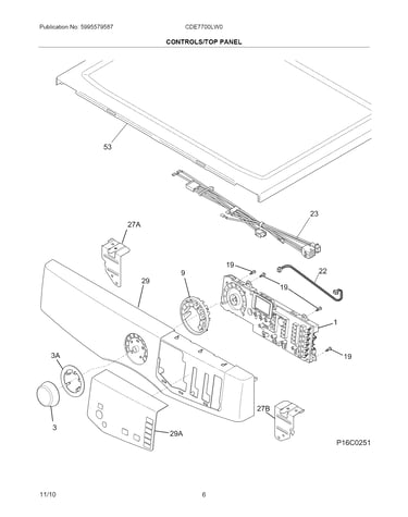 Controls/top panel