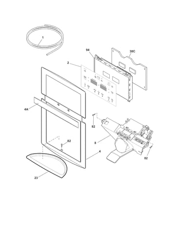 Controls & ice dispenser