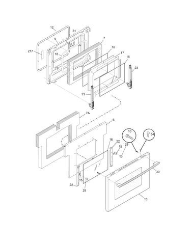 Oven door
