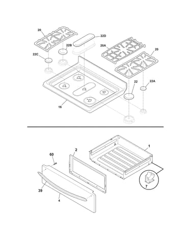 Top/drawer
