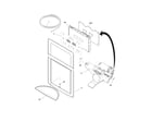 Crosley CFD26WIS1 controls & ice dispenser diagram