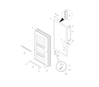 Frigidaire FFU14F5HWK door diagram