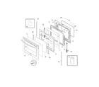 Frigidaire CGEF3057KFD door diagram