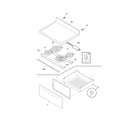 White-Westinghouse WWEF3004KWE top/drawer diagram