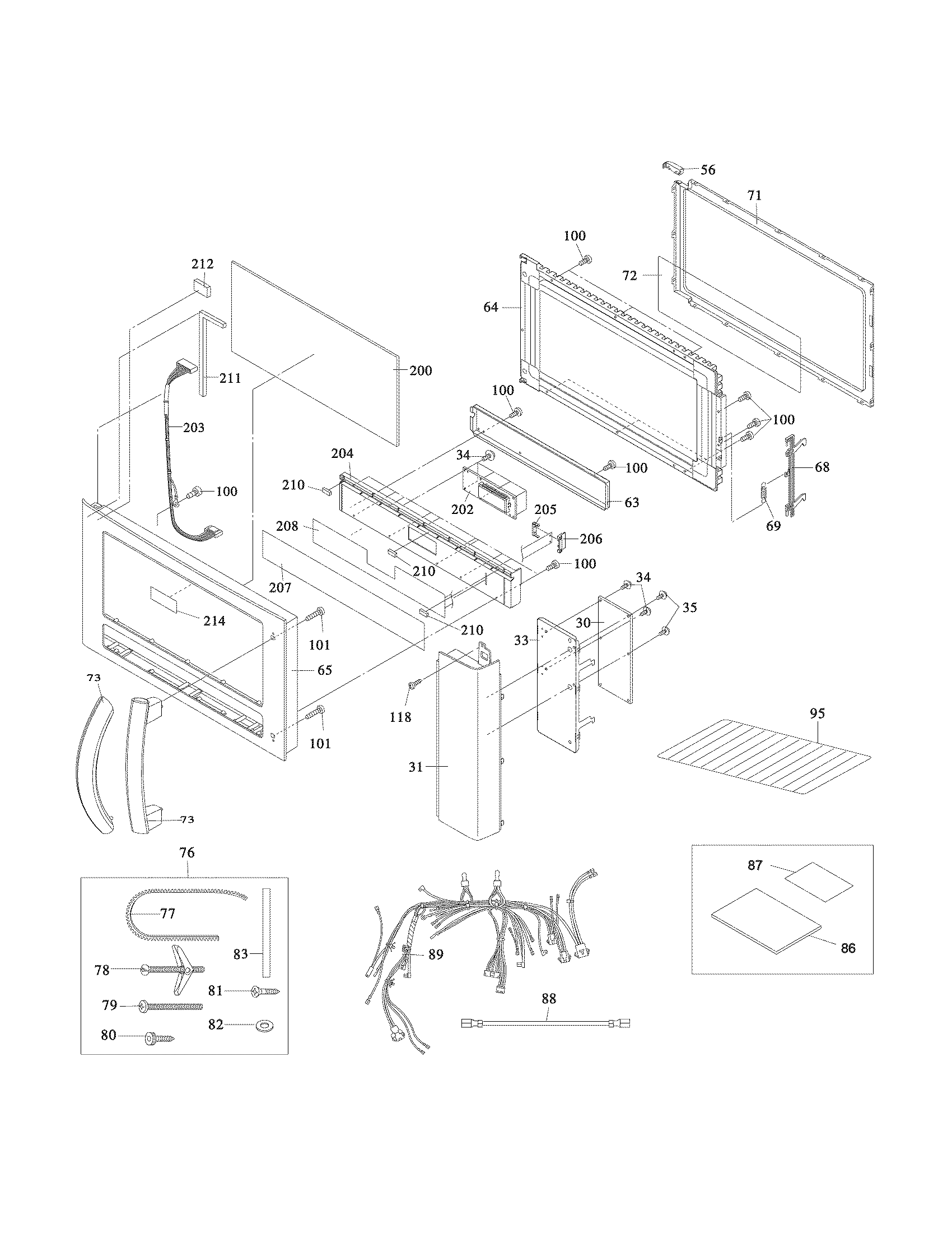Control panel,door,miscellaneous