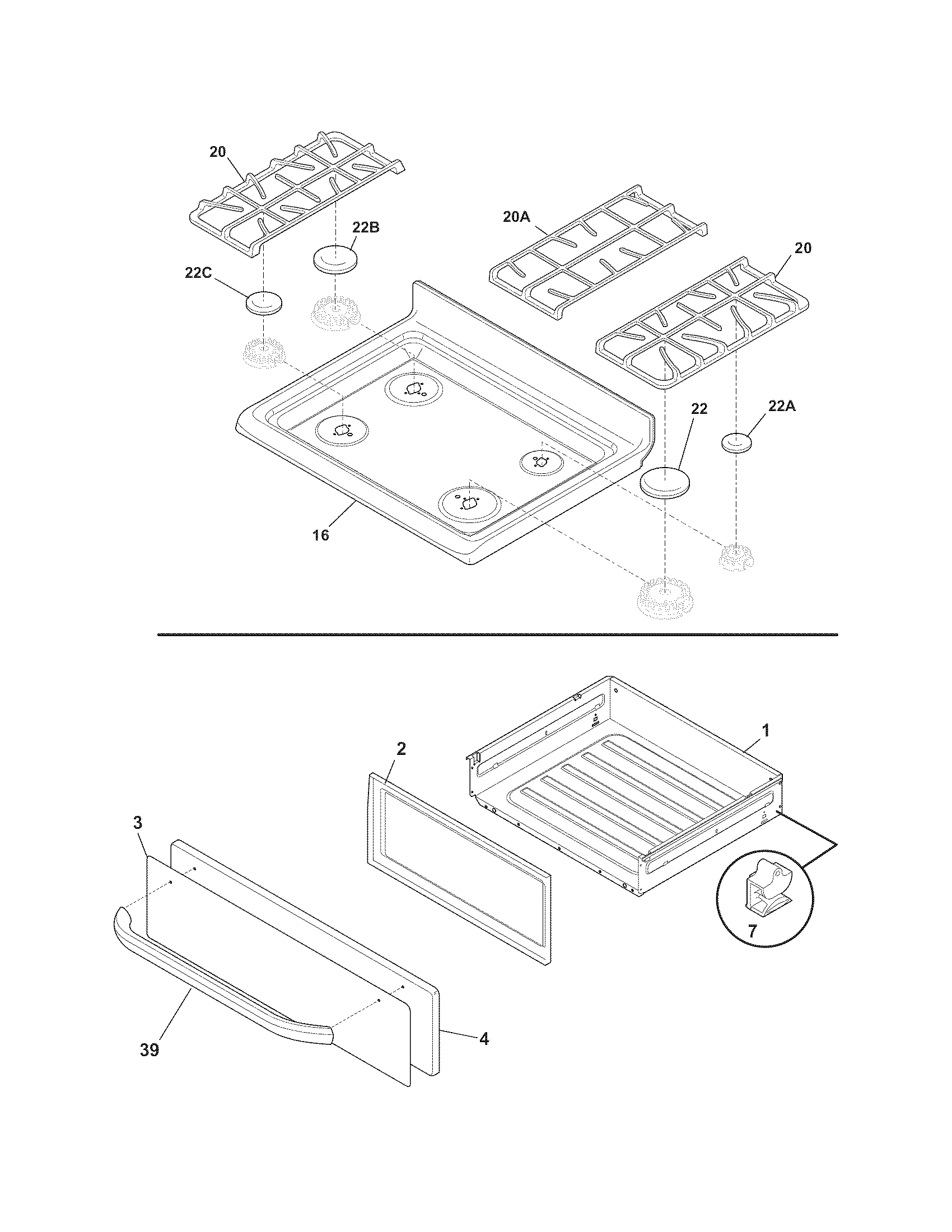 Top/drawer