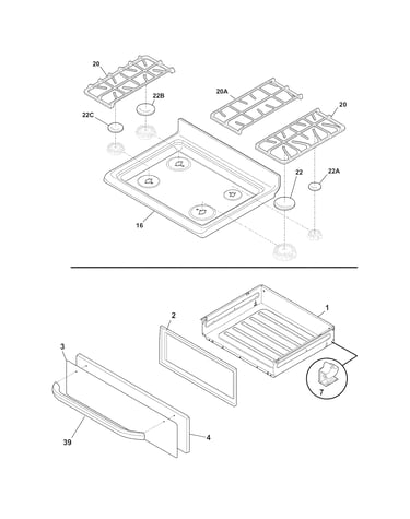 Top/drawer