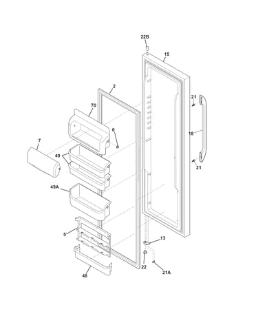 Refrigerator door