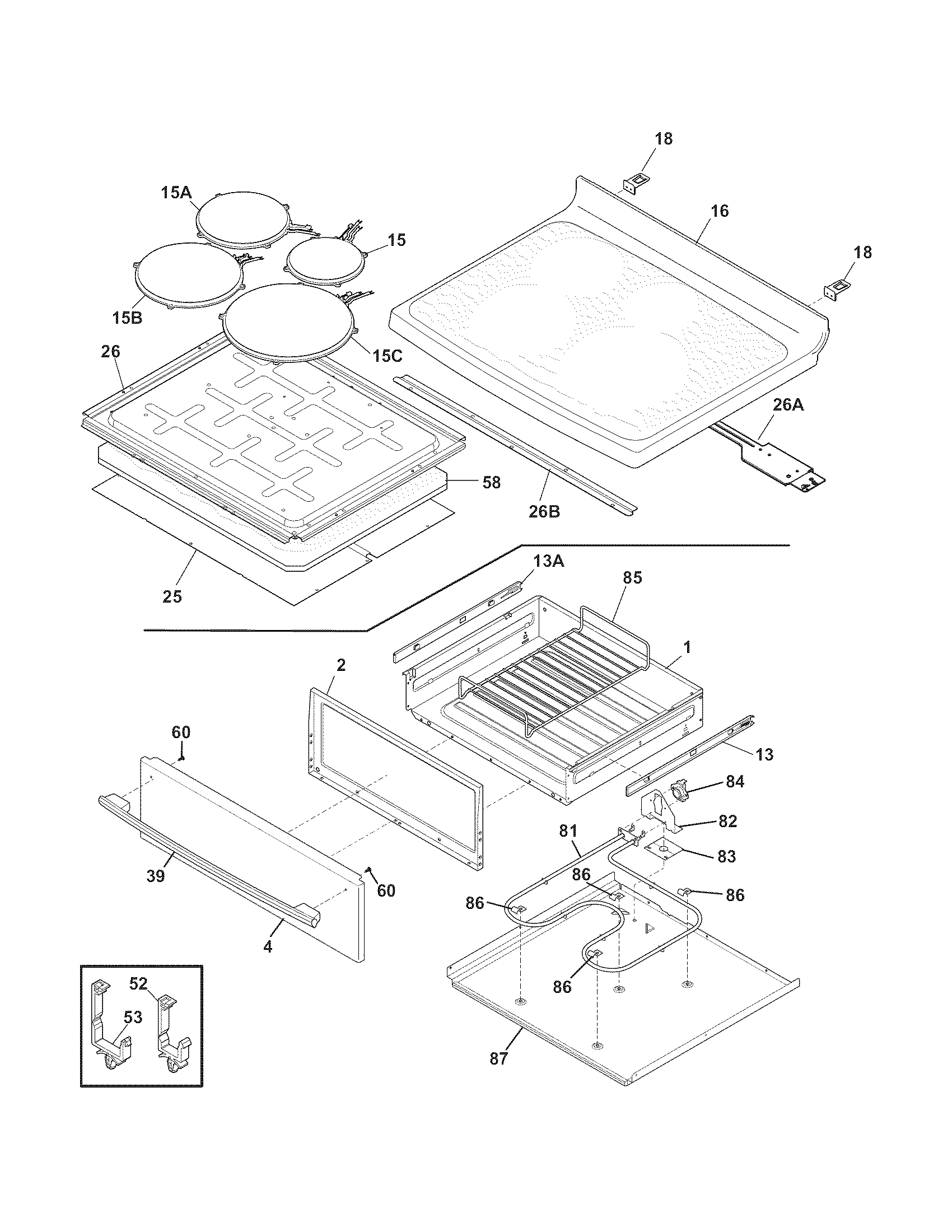 Top/drawer