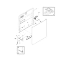 Frigidaire FDB1502RGC4 door diagram