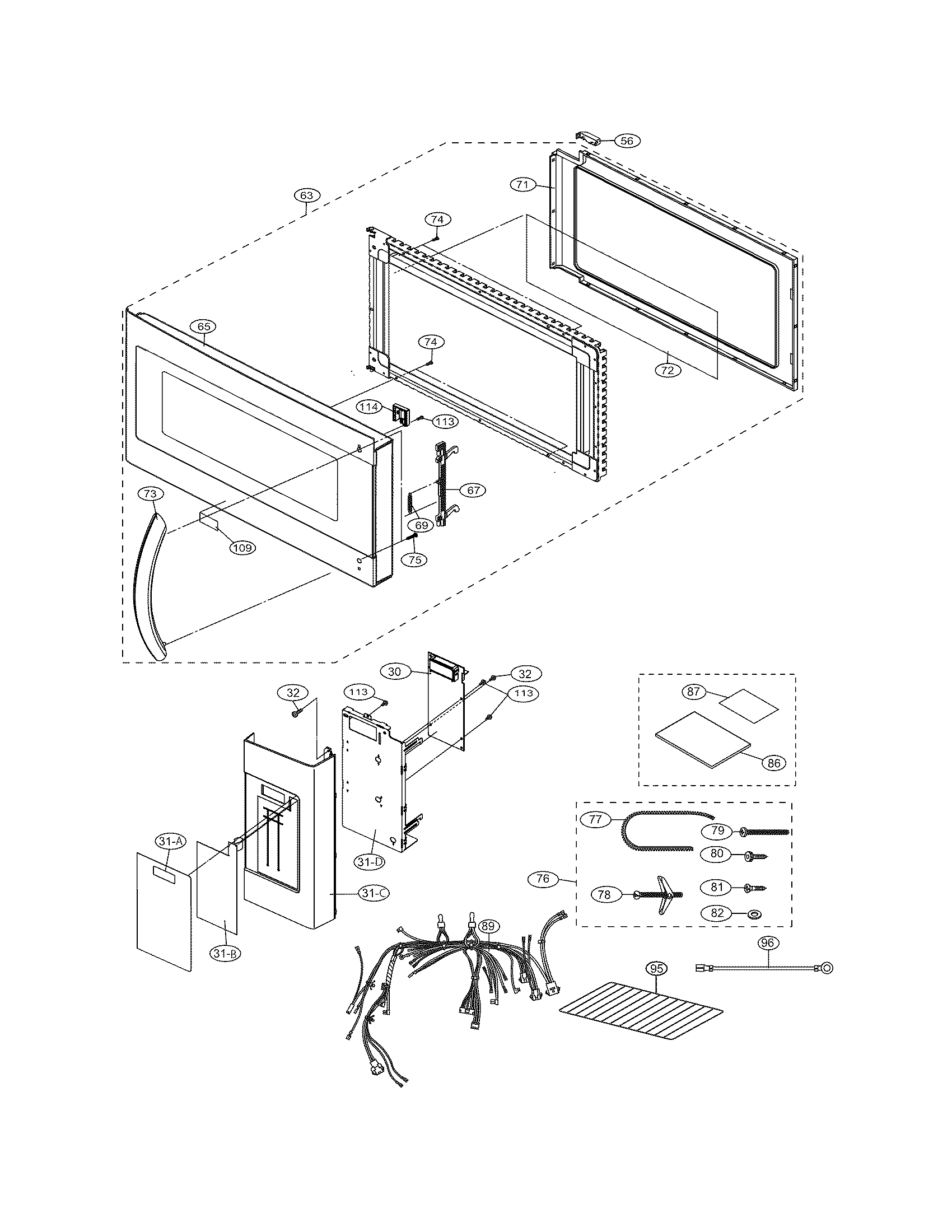 Control panel,door,misc.