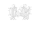 Frigidaire FGHB2846LM2 fresh food door diagram