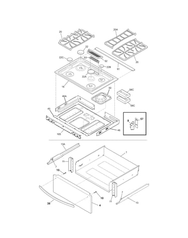 Top/drawer