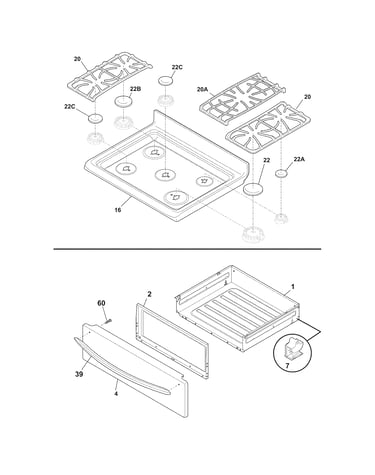 Top/drawer