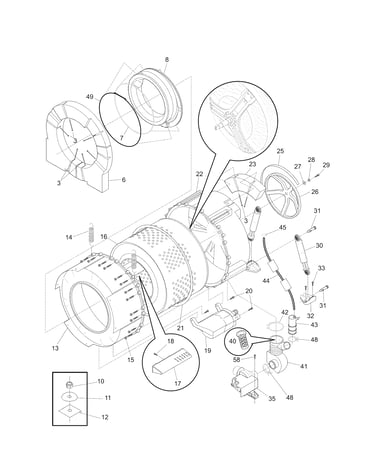Motor/tub
