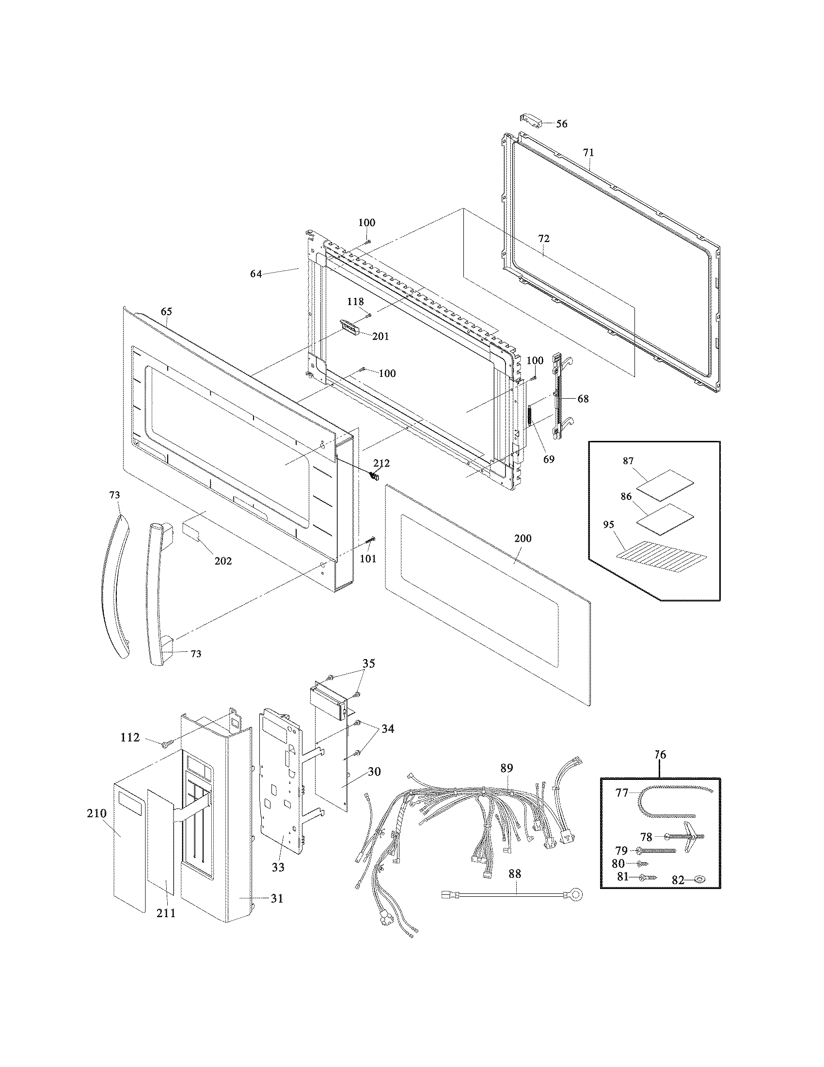 Control panel, door, miscellaneous