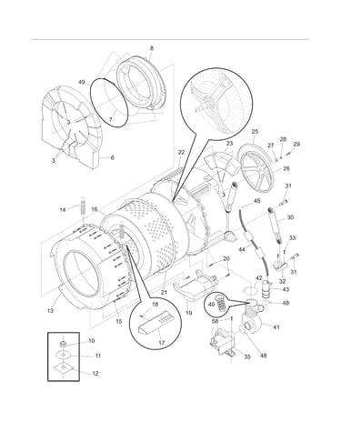 Motor/tub