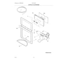Frigidaire FGHF2344ME0 controls & ice dispenser diagram