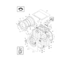 White-Westinghouse WTF330HS2 cabinet/top diagram