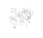 Frigidaire LGEF3057LFC door diagram