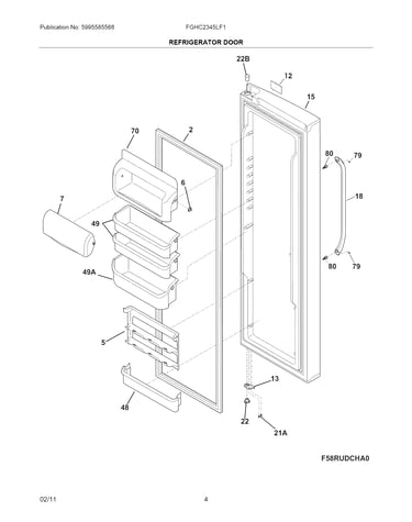 Refrigerator door
