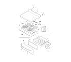 Frigidaire DGEF3041KFD top/drawer diagram