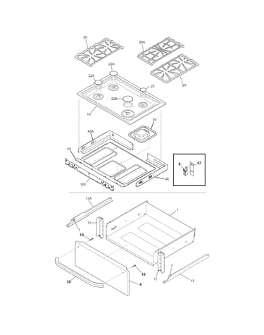 Top/drawer