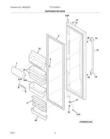 Refrigerator door