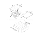 Frigidaire FGES3045KBC top/drawer diagram