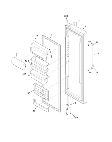 Refrigerator door