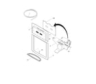 Frigidaire FGHC2342LF0 ice & water dispenser diagram