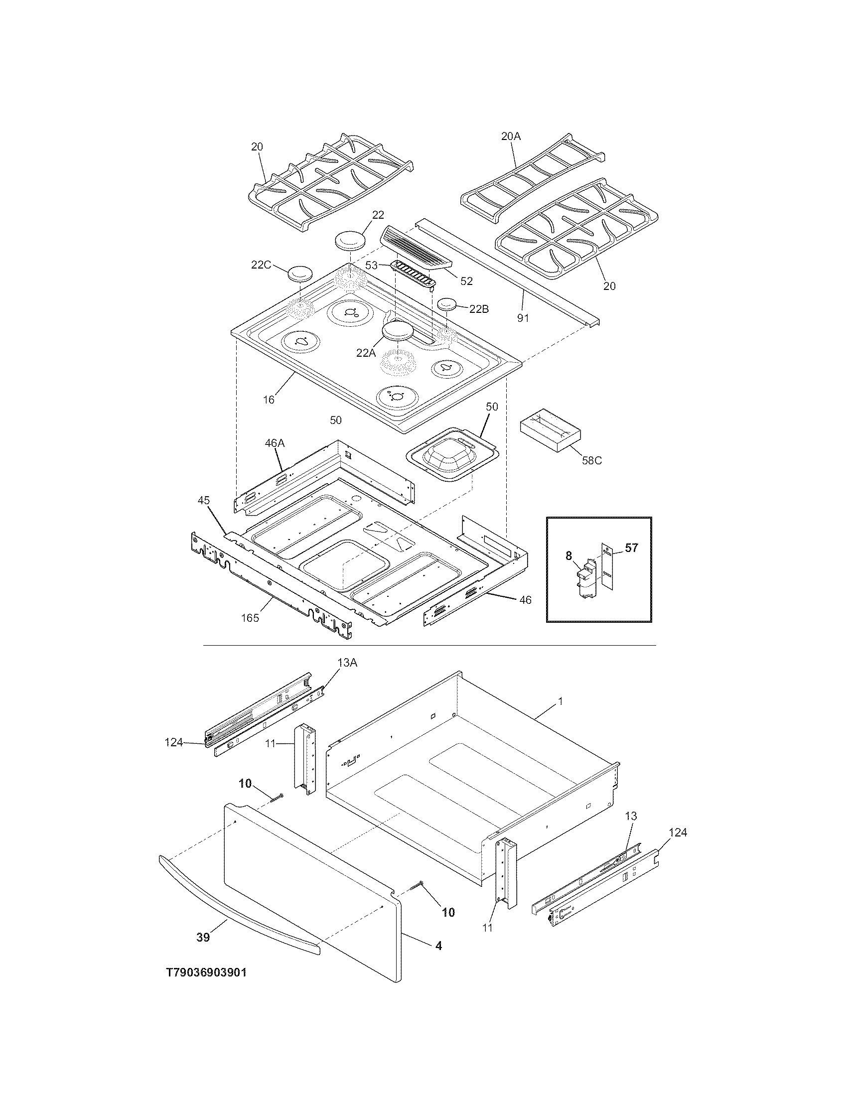 Top/drawer
