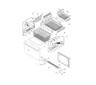 Electrolux E23BC68JPS3 freezer drawer, baskets diagram