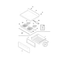 Frigidaire FFEF3018LME top/drawer diagram