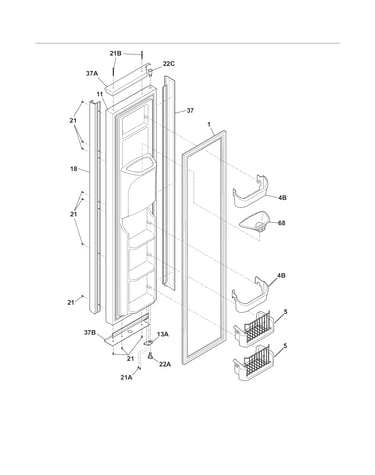 Freezer door