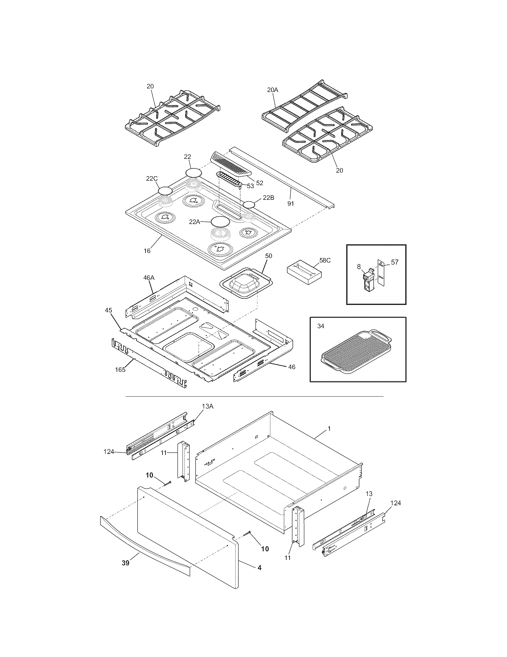 Top/drawer