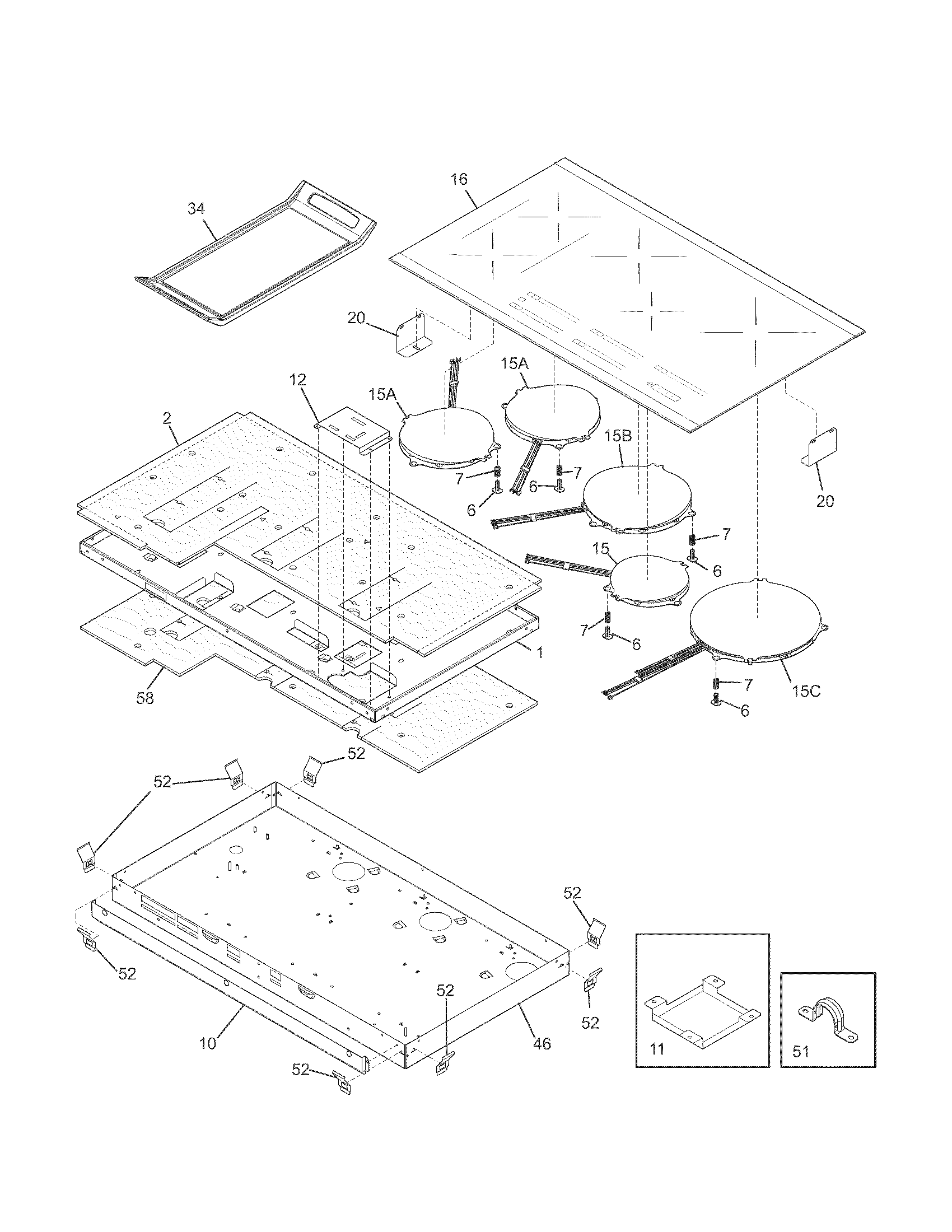 Maintop/surface units