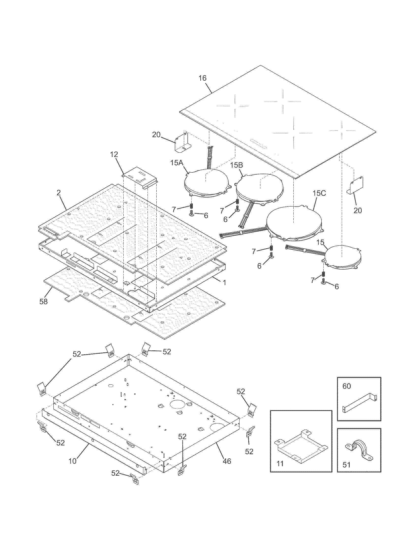 Maintop/surface units