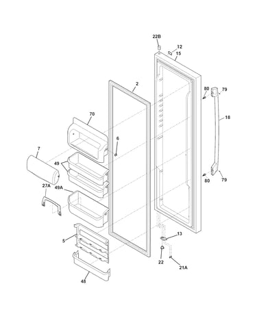 Refrigerator door