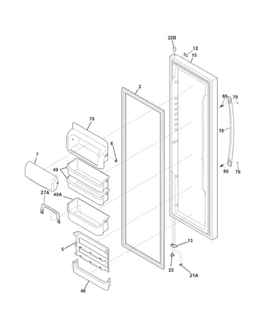 Refrigerator door