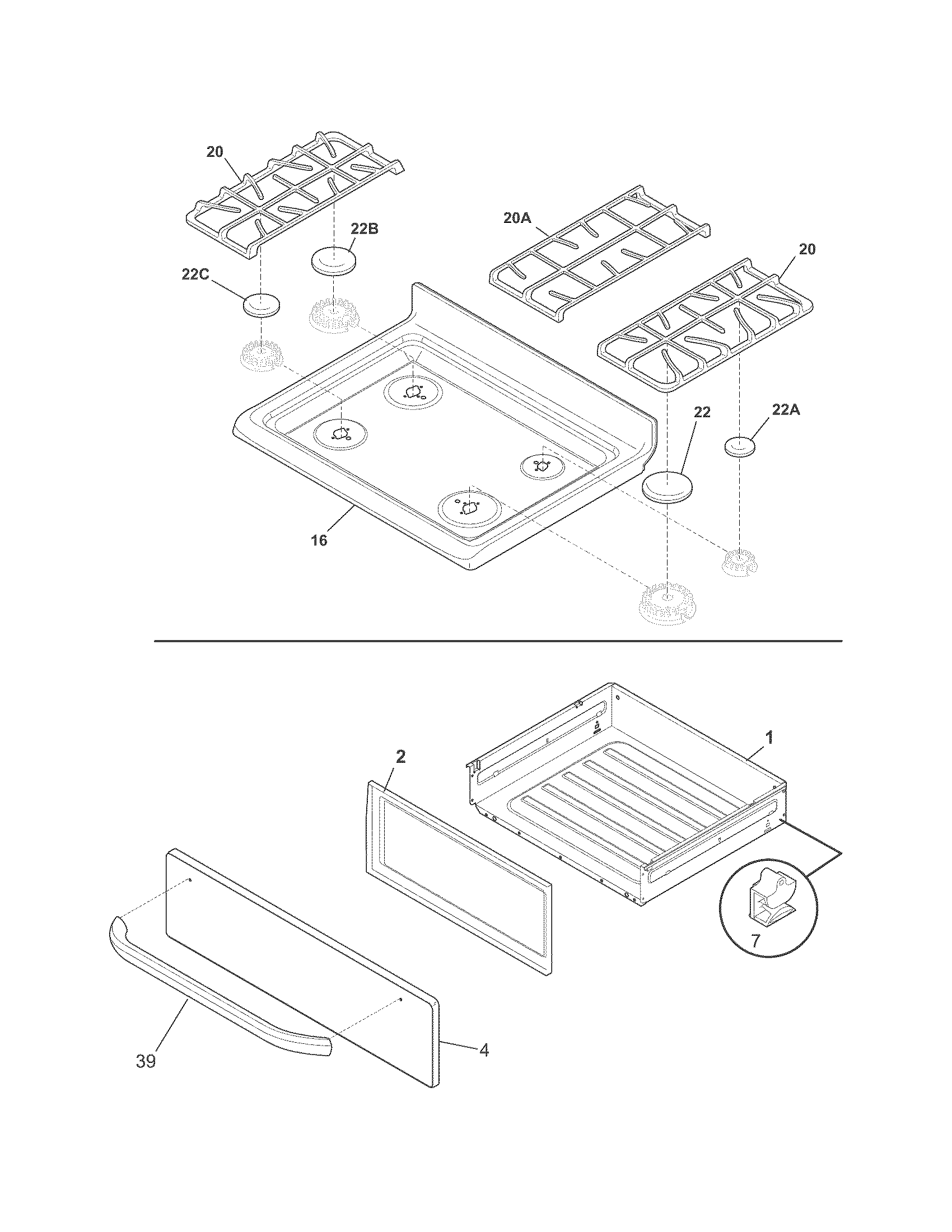 Top/drawer