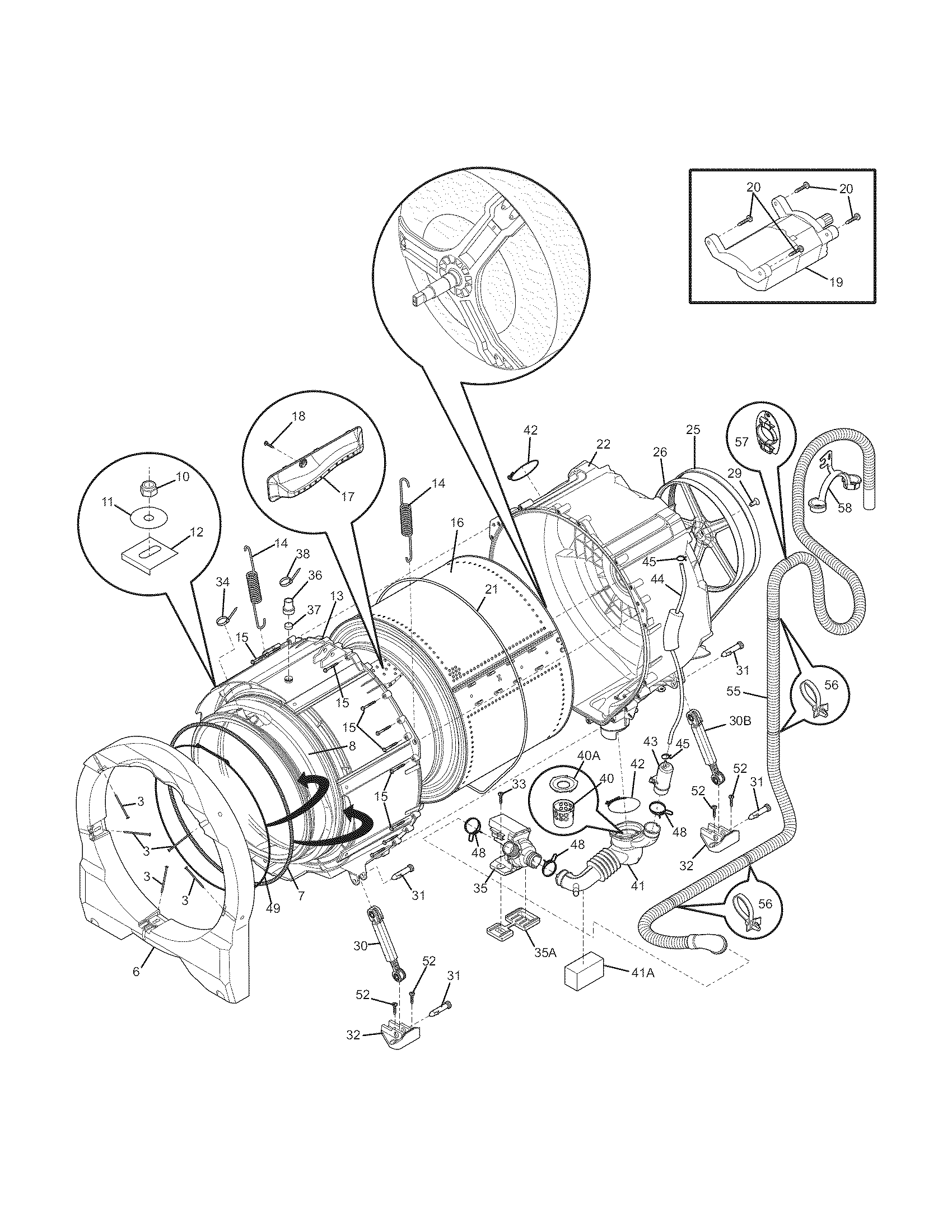 Motor/tub