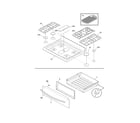 Frigidaire LGGF3043KFK top/drawer diagram