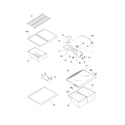 Frigidaire CFHT1843LW4 shelves diagram