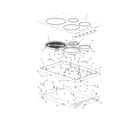 Frigidaire FFEC3025LB1 main top/surface units diagram