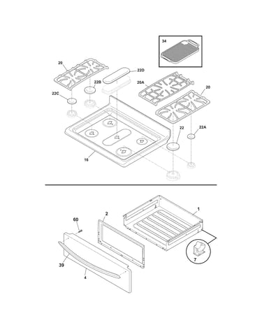 Top/drawer